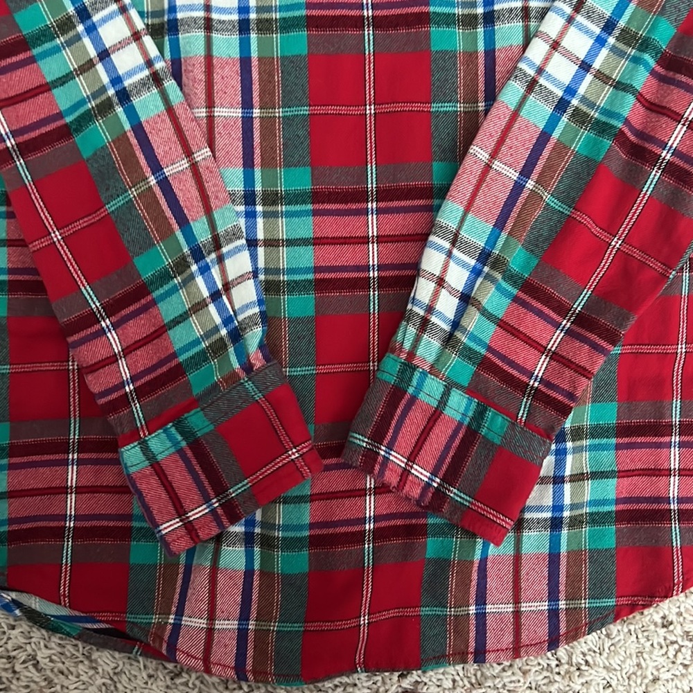 Women’s Lands End flannel shirt - Picture 5 of 6